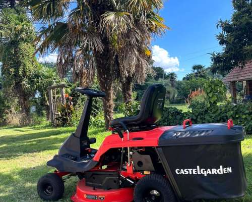 Tractor Corta Cesped Castel Garden 6 HP con Bolsa Recolector