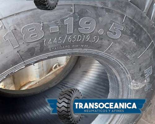 Cubierta 18 19,5 Vial Retropala Neumatico 445 65 R19,5 Taco
