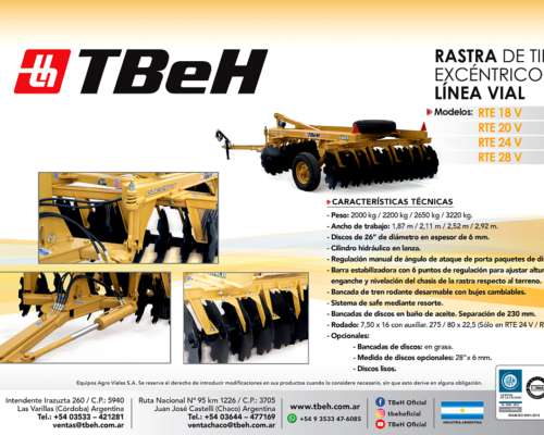 Rastra de Tiro Excéntrico Vial Tbeh 20 Discos Nuevo.