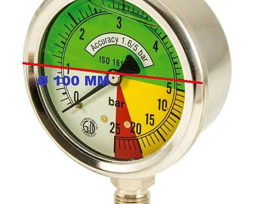 Manometro Isometrico o 100 MM Pulverizadora