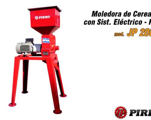 Moledora de Cereales Eléctrica Fija Marca Pirro JP 2002