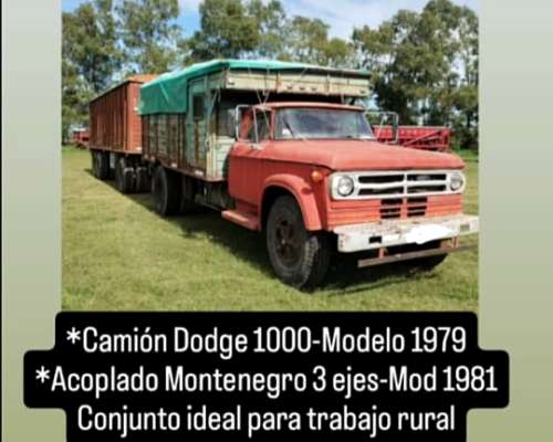Camión Dodge 1000 con Acoplado