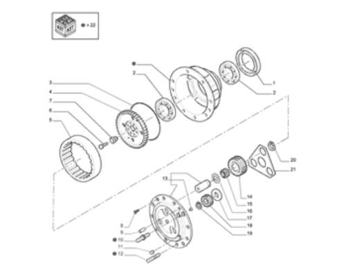 Carcasa Porta Satélites Reductor Carraro
