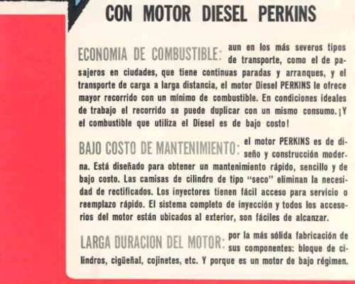 Camion Dodge 400 Motor Perkins 6 CIL