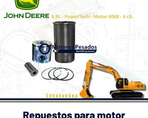 Conjunto Maquina Vial con Motor John Deere Powertech 6.8l