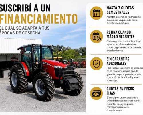 Tractor Massey Fergusson MF 6711 115hp 7 Cuotas Semestrales
