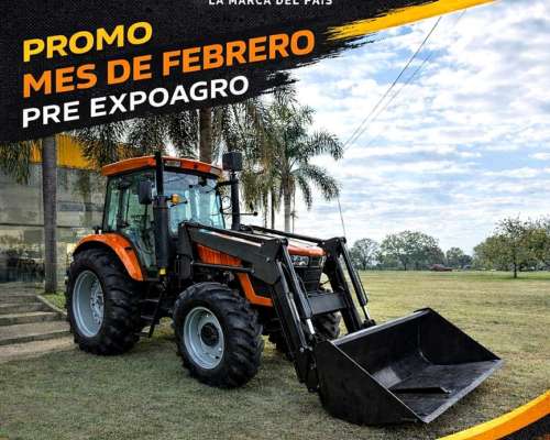 Tractor Zanello 4.120 con Pala Cargadora Frontal.