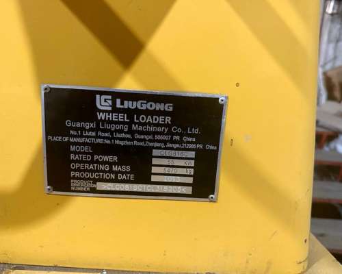 Pala Cargadora Liugong 816 C Balde de 1M3