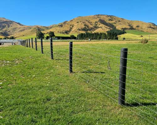 Poste Madera Plastica 100% Plastico Cero Mantenimiento