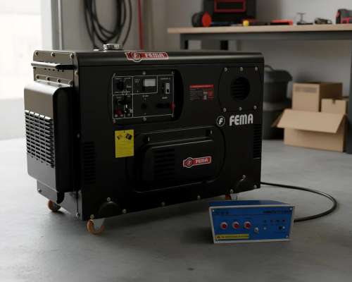 Generador Fema 10kw Diesel 25hp Transferencia Automática