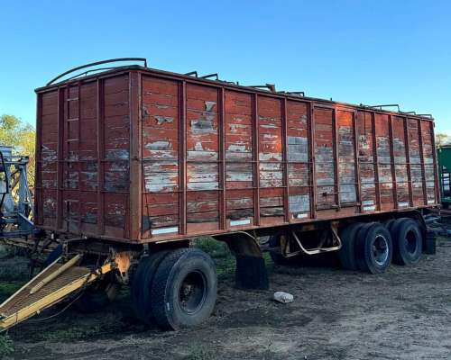 Acoplado Camion 2 Ejes Cerealero Rojo