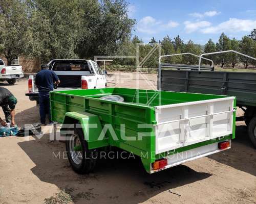 Carro de UN Eje con Barandas