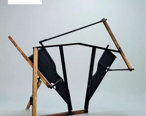 Cepo de Hierro y Madera con Mordaza de Caño