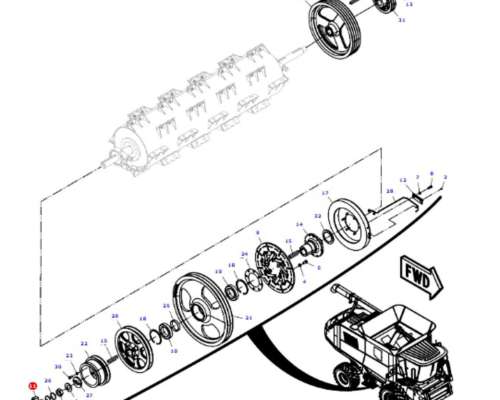 Mando del Batidor Original Massey Ferguson 9895
