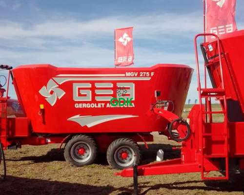 Mixer Vertical Doble MGV 275 F. Gea. con Goma y Balanza.