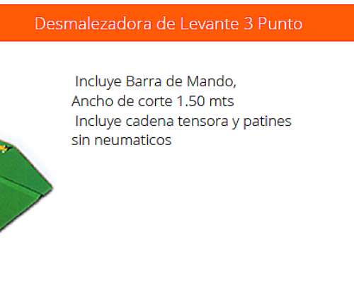 Desmalezadora de Levante 3 Punto Agromec