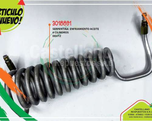 Serpentina Enfriamiento 6 Cilindros
