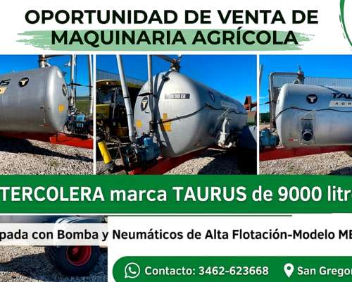 Estercolera Marca Taurus de 9000 Litros