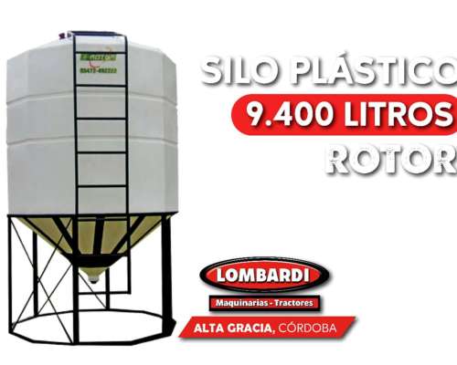 Silo Plástico 9.400 Lts - Rotor Cheques sin Interés