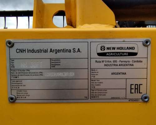 Cocechadora New Holland CS 660- año 2005