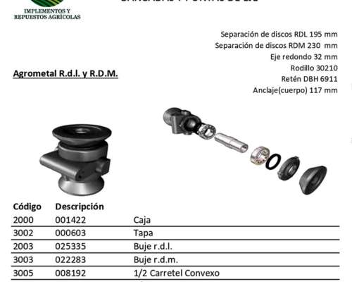Caja de Rastra Agrometal RDL