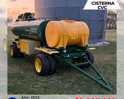 Cisterna CVC de 3000 Litros y 750 de Agua