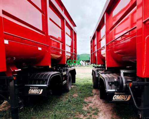 Batea Volcadora Trasera 3 Ejes 46 M3. Ombu