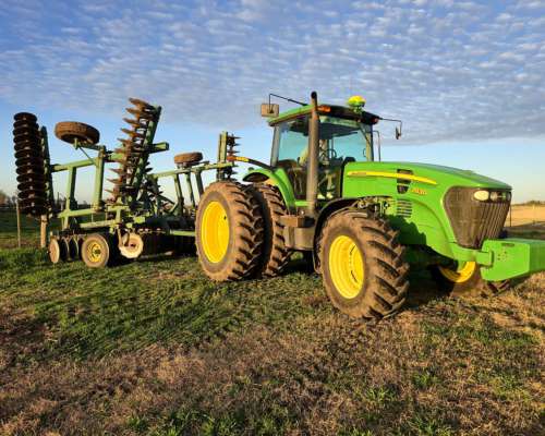 Tractor John Deere 7830, 206 HP, año 2008, 6.350 Hs Motor,