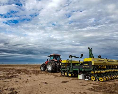 Case Puma 205 con Sembradora