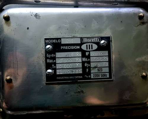 Balanza Moretti FF 10tn Digital - Dual 220v/12v (portátil)