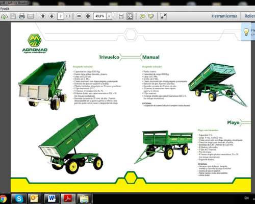 Acoplado Playo de 4 TN. con Barandas Nuevo - Tráiler Batan.