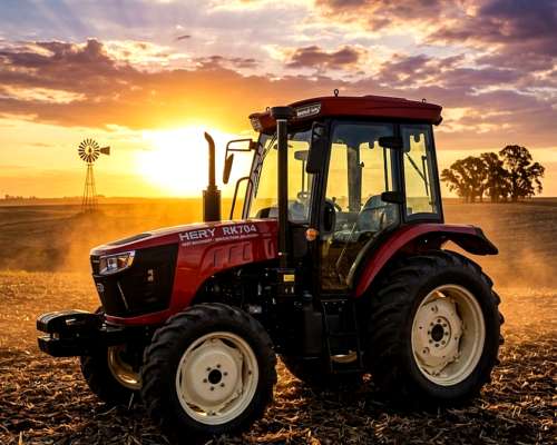 Tractor Agro Chery RK754 de 80 HP Chino Motor Perkins DT