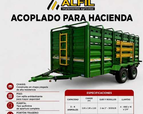 Acoplado para Hacienda Alfil