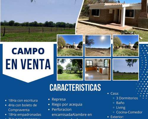 Campos Seleccionados Ganadero y Mixtos para los 3 Ciclos