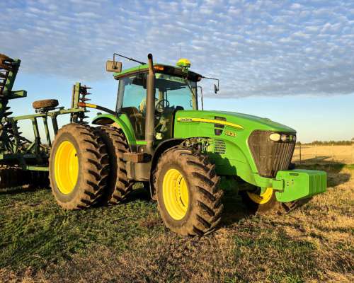 Tractor John Deere 7830, 206 HP, año 2008, 6.350 Hs Motor,
