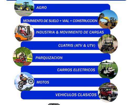 Llanta Bobcat 12x16,5 Minicargadora 12-16.5 JCB J Deere Vial