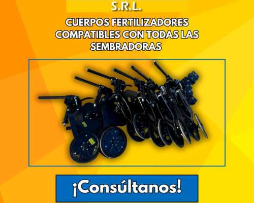 Cuerpos Fertilizadores Compatibles con Todas las Sembradoras