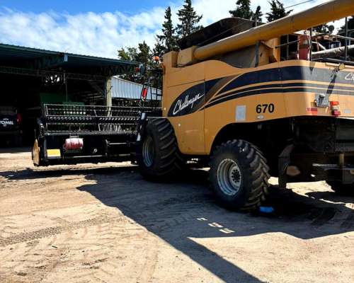 Cosechadora Challenger C670 - Draper 30 Pies