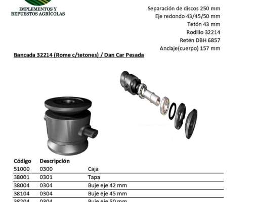 Caja de Rastra Dancar Pesada