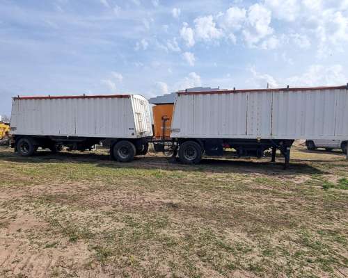 Equipo Tipo Full Trailer Acoplado de 2 Ejes y Semi de 1 Eje