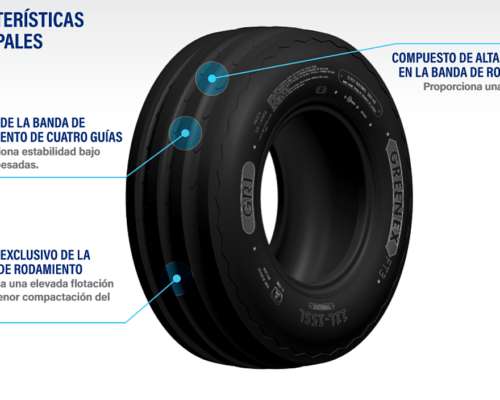 Cubierta Agricola 10.00-16 GRI Green EX FT3 4 Guias 10t TL