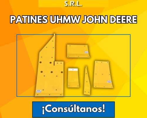 Patines Uhmw para Cosechadoras John Deere