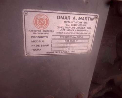 Retroexcavadora OM 1000 R 3 Puntos
