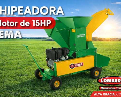 Chipeadora con Motor de 15hp Fema
