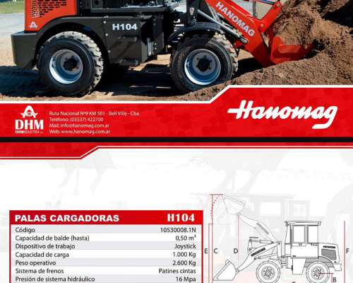Pala Frontal Hanomag Forrajera H104