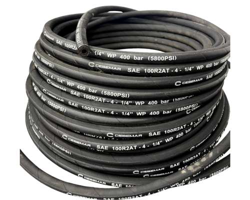 Rollo Manguera Hidraulica 1/4 R2 X 50 Metros