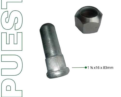 Bulon y Tuerca para Maza de Rueda Pulverizadoras Metalfor
