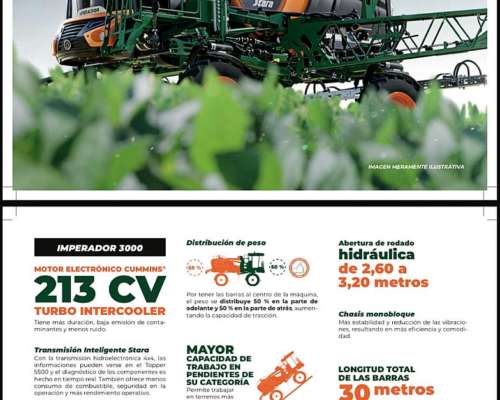 Pulverizadora Stara Imperador 3000 Entrega Inmediata