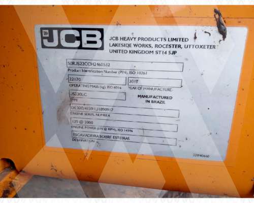Excavadora JCB JS220 (id828)