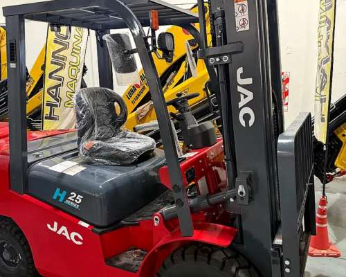 Autoelevador JAC 25h 2500 Kg 4800 MM Altura Motor Xinchai